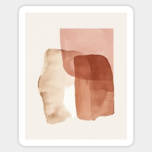 Shapes Blush Pink Abstract Sticker